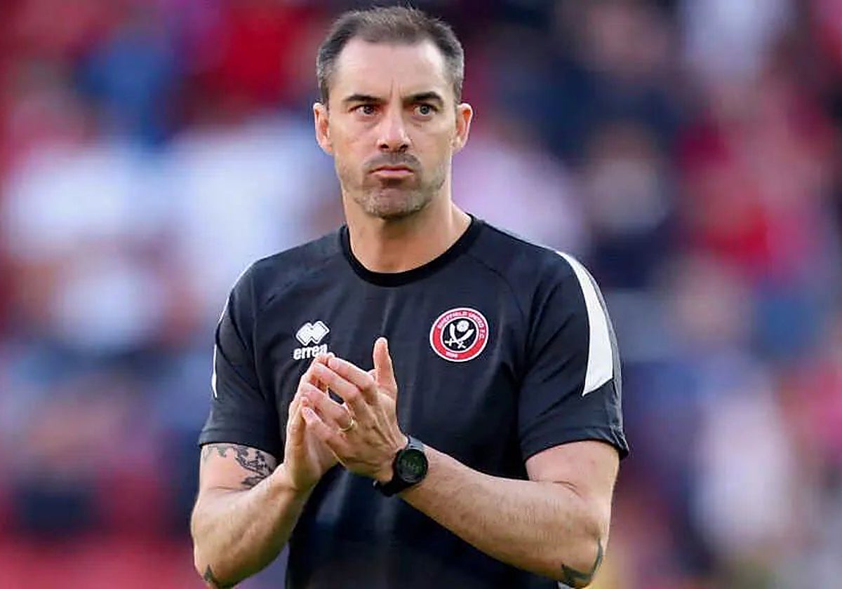 Rubén Sellés, durante un partido en Inglaterra.