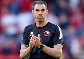 Rubén Sellés, durante un partido en Inglaterra.