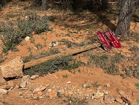 Daños en los itinerarios del camino natural.