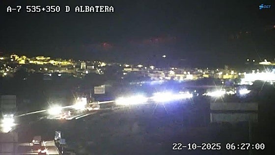 Retenciones en la A-31 en Monforte del Cid y en la A-7 en Albatera por dos accidentes