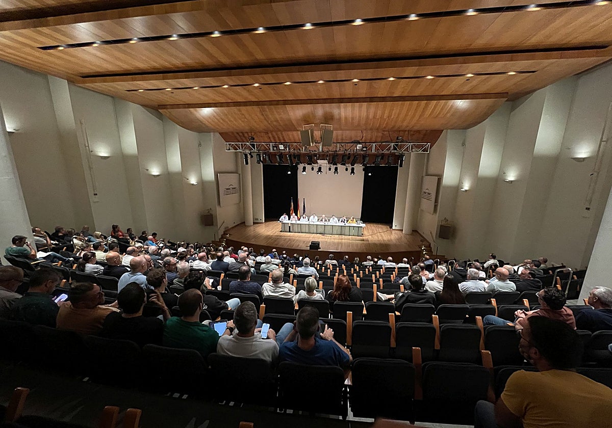 Celebración de la asamblea de octubre, este martes.