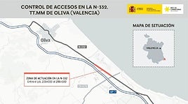 Croquis de la zona donde el ministerio lleva a cabo la actuación.