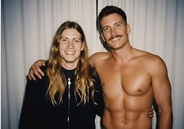 Fotomontaje de Grison y su versión adolescente.