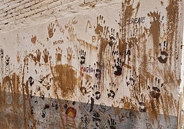 Muro en recuedo de la dana.