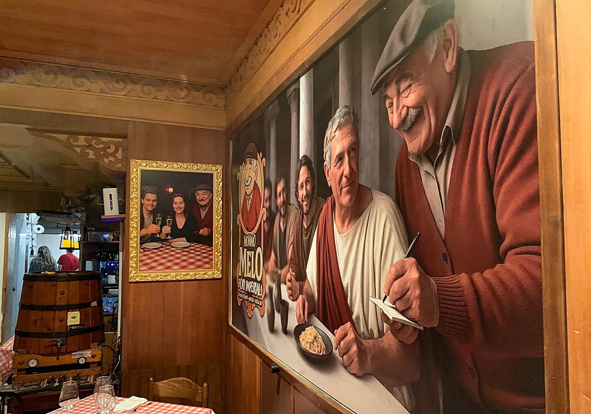 Imagen principal - Imagen del restaurante Nonno Melo, la pasta Della Salute y los macarrones de La Ciambella. 