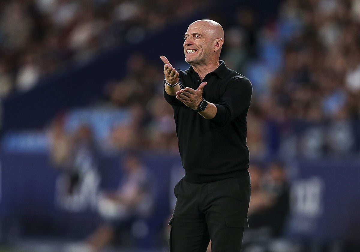 Julián Calero, durante un partido del Levante.