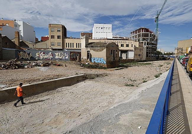 Barranco en Catarroja donde se hará un colector.