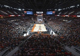 Partido valencia basket vs unicaja.