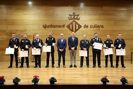 Entrega de medallas en Cullera.