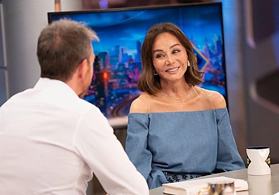 Isabel Preysler este jueves en 'El Hormiguero' junto a Pablo Motos.