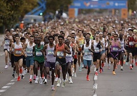 La salida del Medio Maratón Valencia Trinidad Alfonso Zurich.
