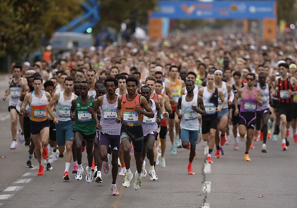 La salida del Medio Maratón Valencia Trinidad Alfonso Zurich.