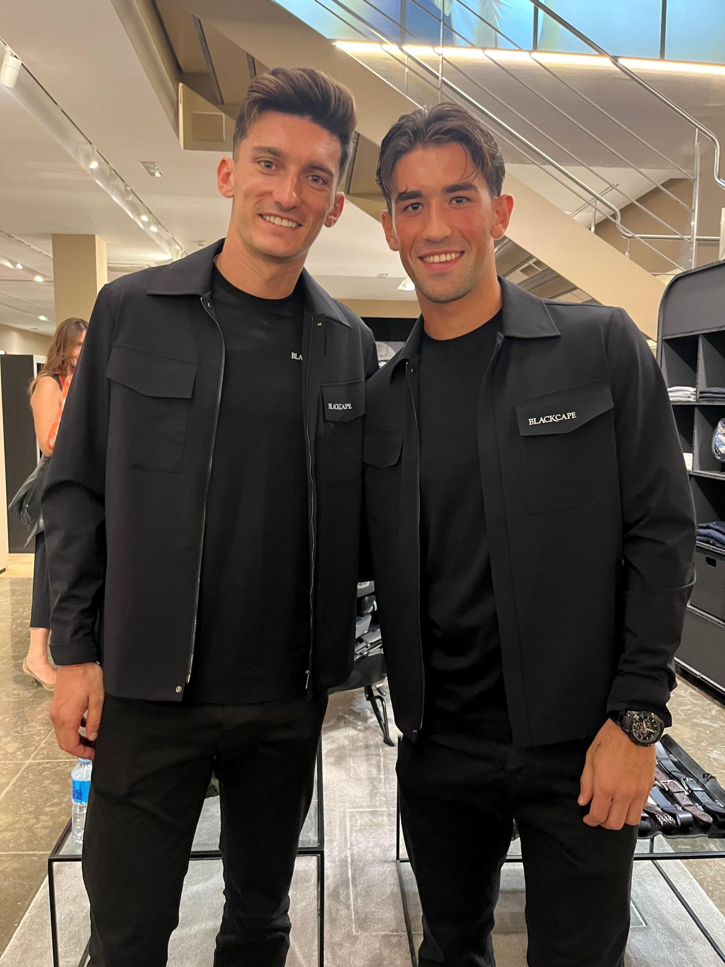 Los jugadores del VCF Pepelu García y Jesús Vázquez.