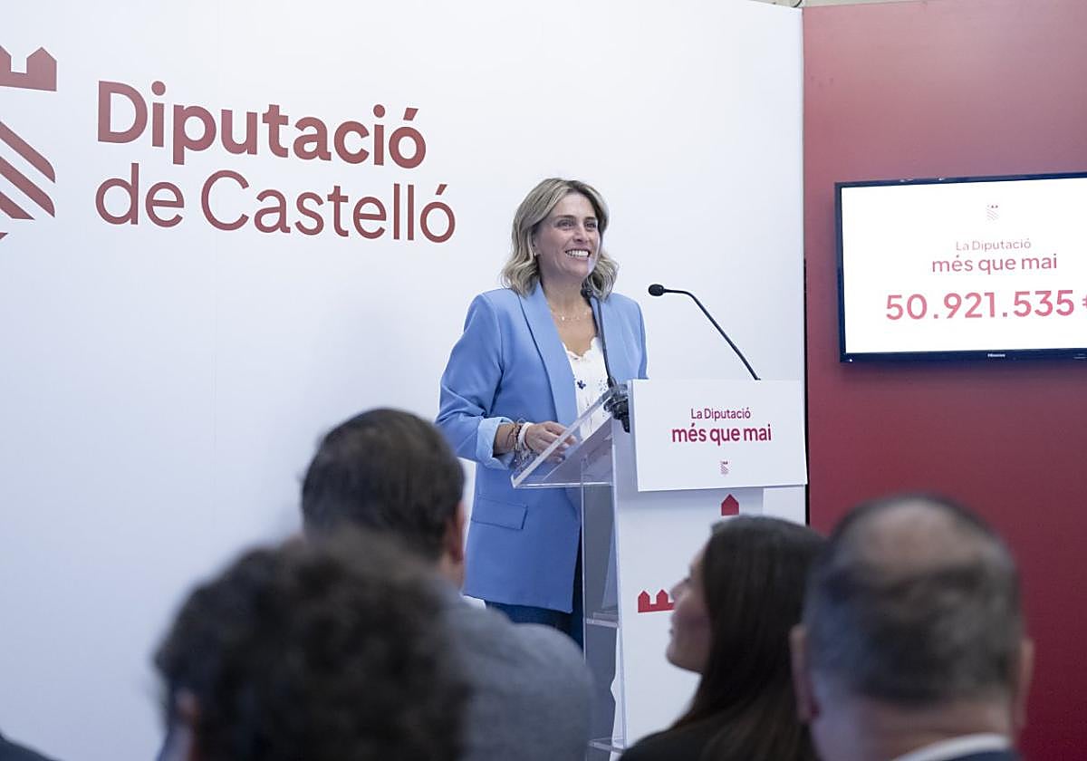 La presidenta de la Diputación de Castellón, Marta Barrachina.