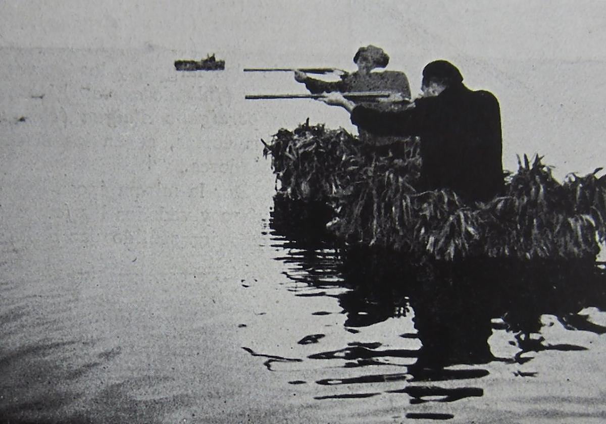 La Albufera se llena de escopetas y perros de caza
