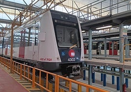 Talleres de Metrovalencia en València Sud.