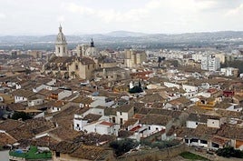 Vista general de casco antiguo se Xàtiva.