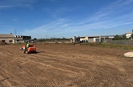 Primeros trabajos de la Ronda Oeste en Carlet.