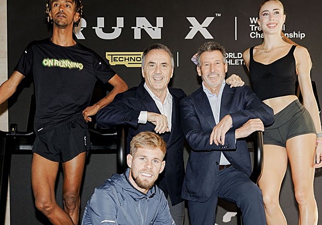 Sebastian Coe, entre otros, en la presentación de la competición.