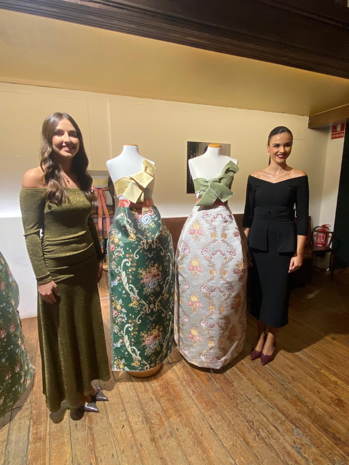 FOTOS | Así son las telas de los trajes de la corte de honor de Carmen Prades, fallera mayor de Valencia 2026