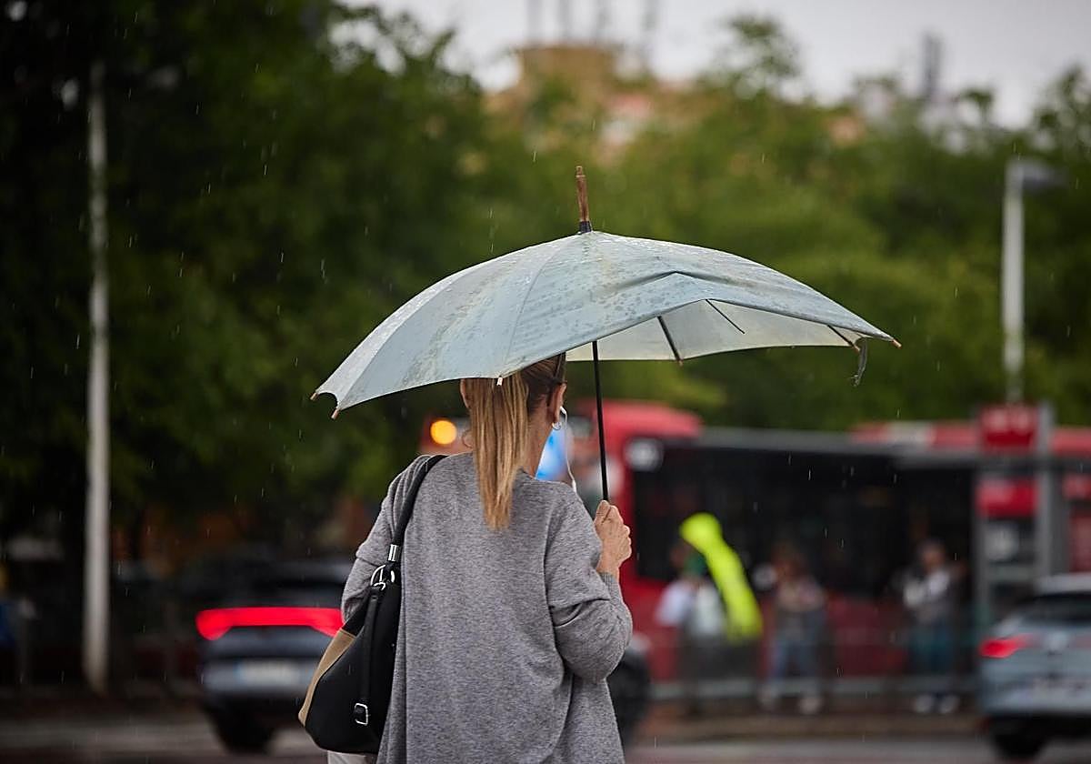 Lluvia en Valencia.