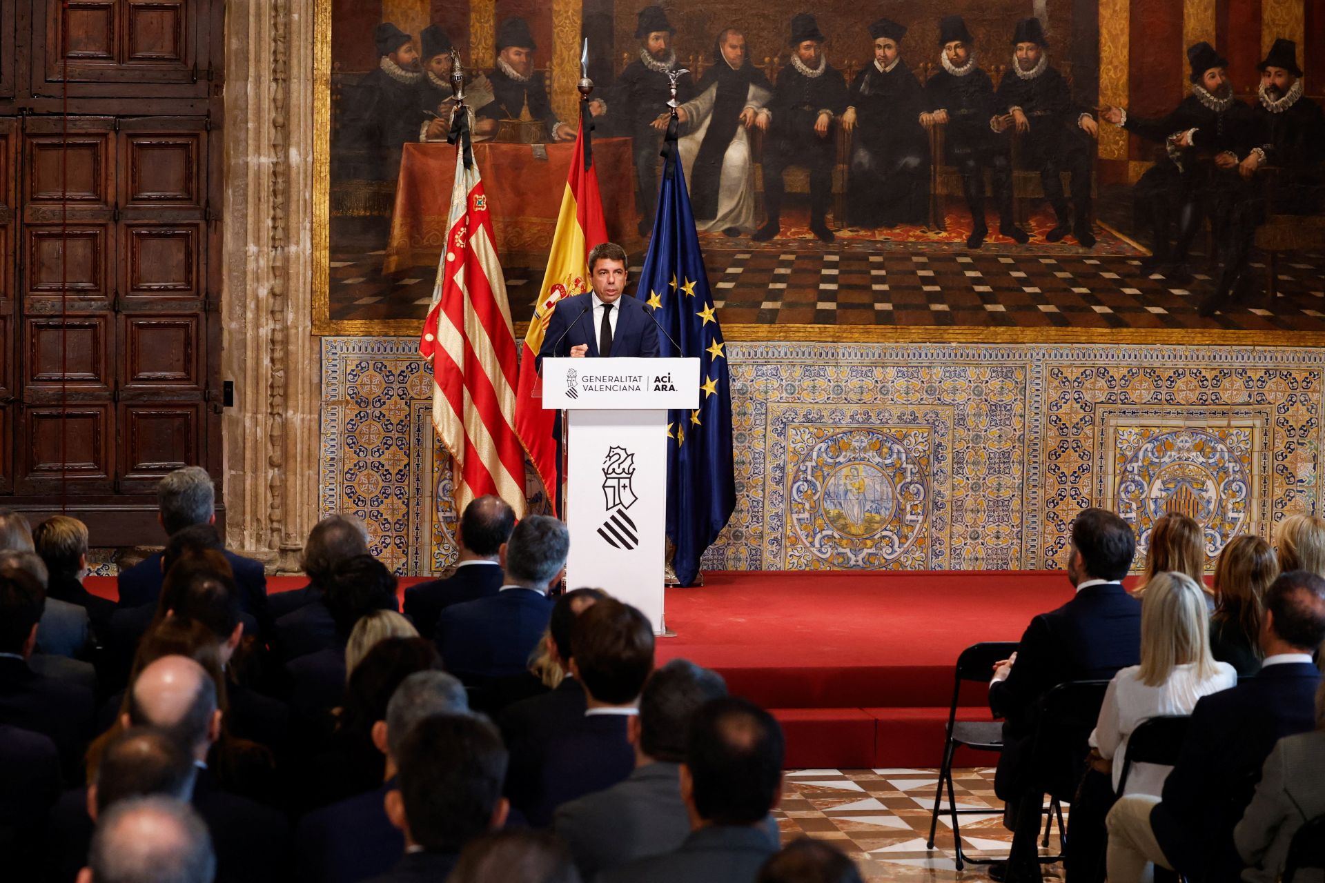 FOTOS | Intervención de Mazón en el primer aniversario de la dana