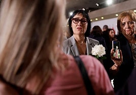 Toñi García, durante el funeral de Estado.