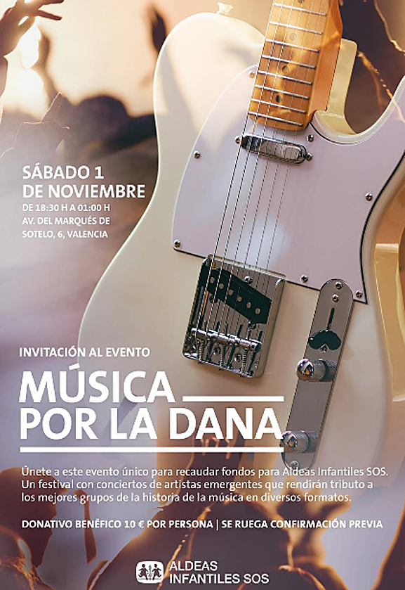 Hard Rock Cafe Valencia organiza un festival solidario para ayudar a los afectados por la dana