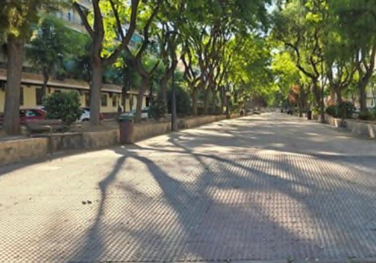 Zona arbolada de Alfafar.