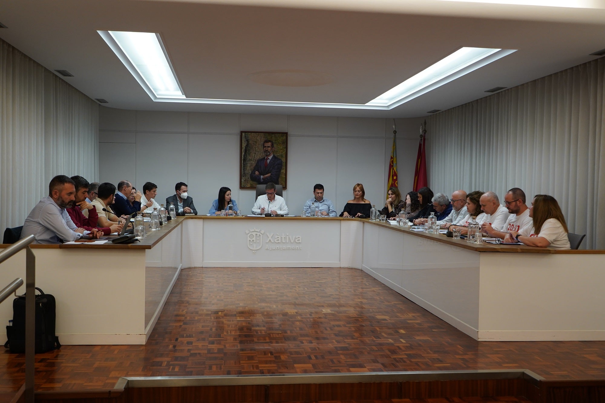 Momento del pleno de la Corporación municipal correspondiente al mes de octubre.