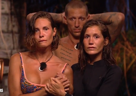 Jessica, Torres y Miri, durante la final de 'Supervivientes All Stars' este jueves.