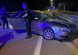 El vehículo utilizado en otro de los robos que se les imputa a esta banda de aluniceros.