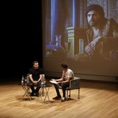 Alejandro Amenábar, durante su masterclass en el Palau de la Música.