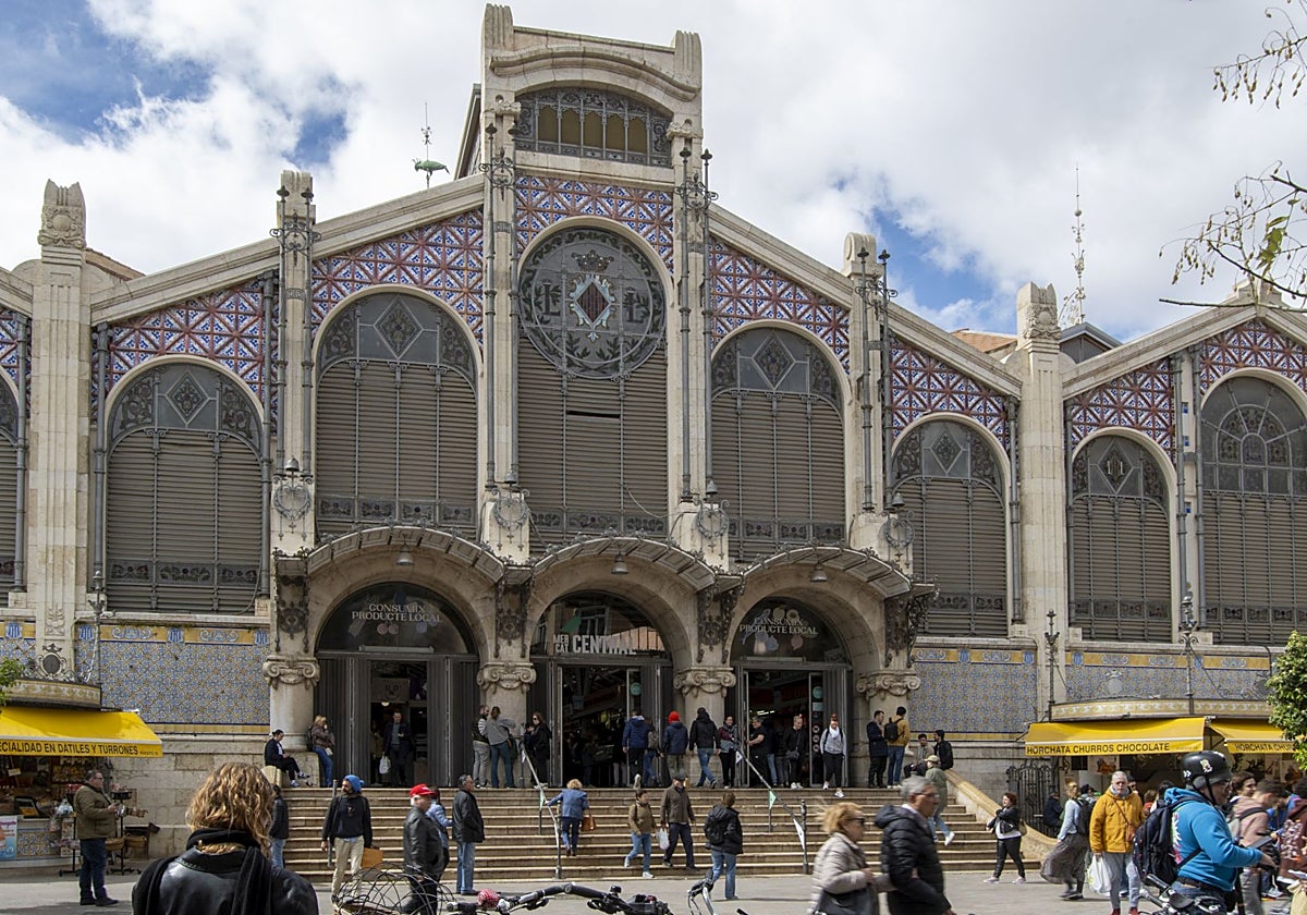 Fachada del Mercado Central de Valencia.
