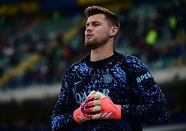 Josep Martínez, durante el partido de este domingo.