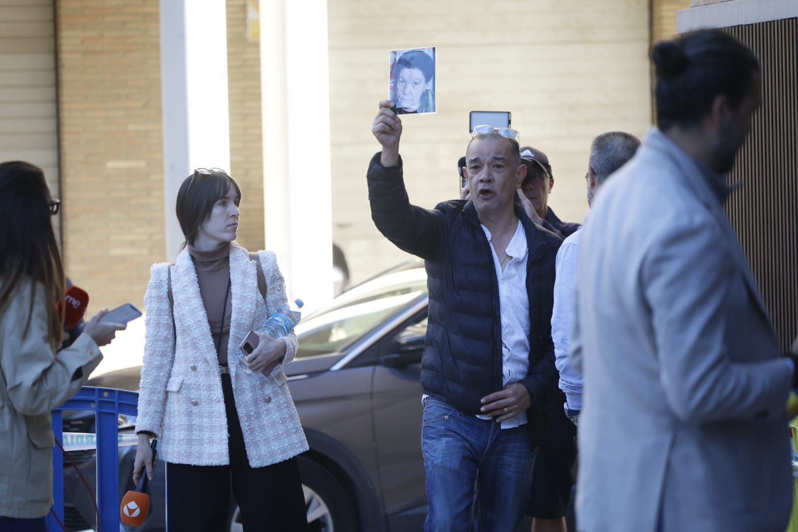 Fotos de Maribel Vilaplana de su llegada y salida de los juzgados