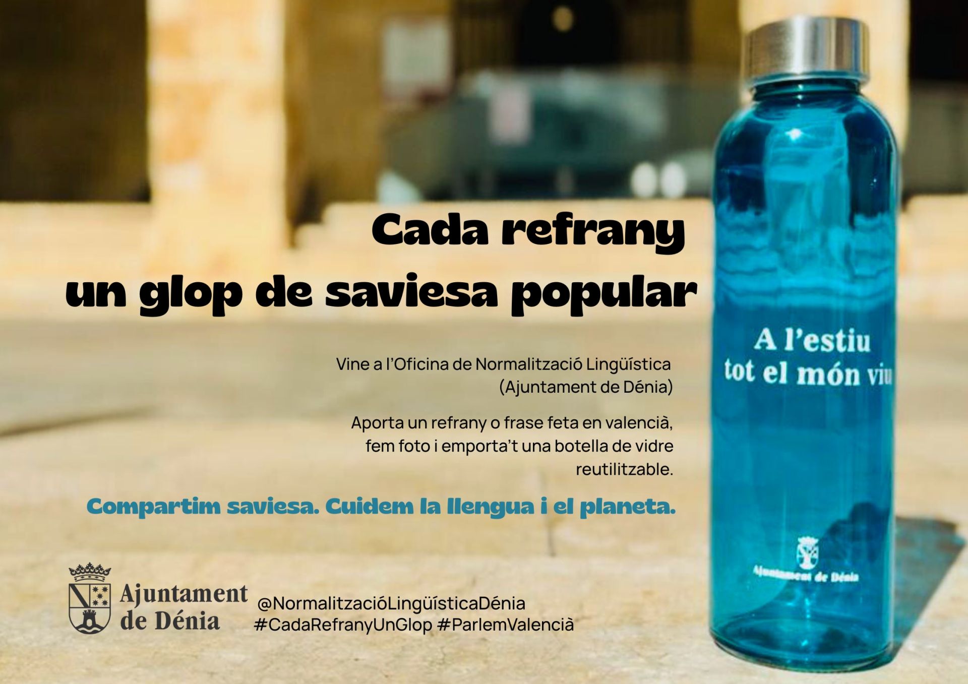 Imagen de la nueva campaña para compartir refranes y dichos en valenciano.