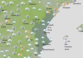 Previsión del tiempo el jueves 6 de noviembre por la mañana.
