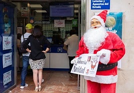 Una administración de Lotería en Logroño.