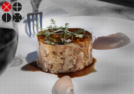 «Royal de concejo, castañas y foie', uno de los platos de la carta.