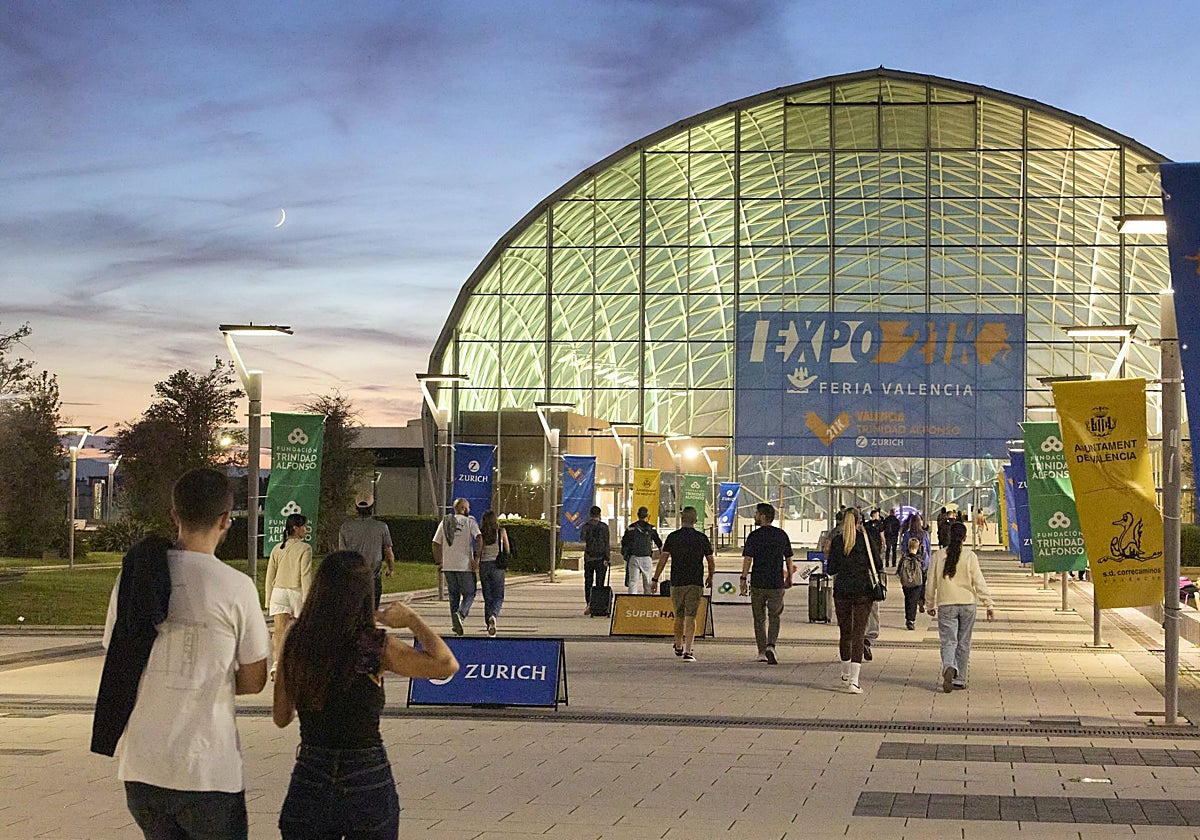 Imagen de Feria Valencia durante los preparativos para la Media Maratón de este año