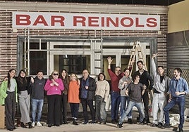 Los actores de la serie, reunidos para rodar la película.