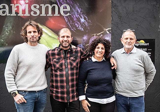 Los cuatro socios fundadores: Miquel, Rafel, Apol·lònia y Tomeu.