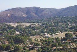Vista general del diseminado de Bixquert, en Xàtiva.