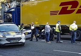 Lugar donde se produjo el atropello mortal.