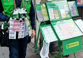 Un vendedor de la ONCE.