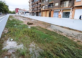 Tramo urbano del barranco de la Saleta en Aldaia.