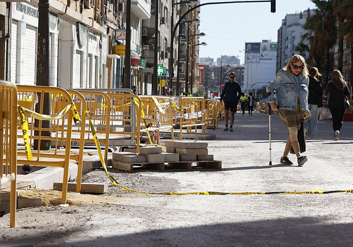 Fotos: Así avanzan las obras en la avenida Giorgeta de Valencia