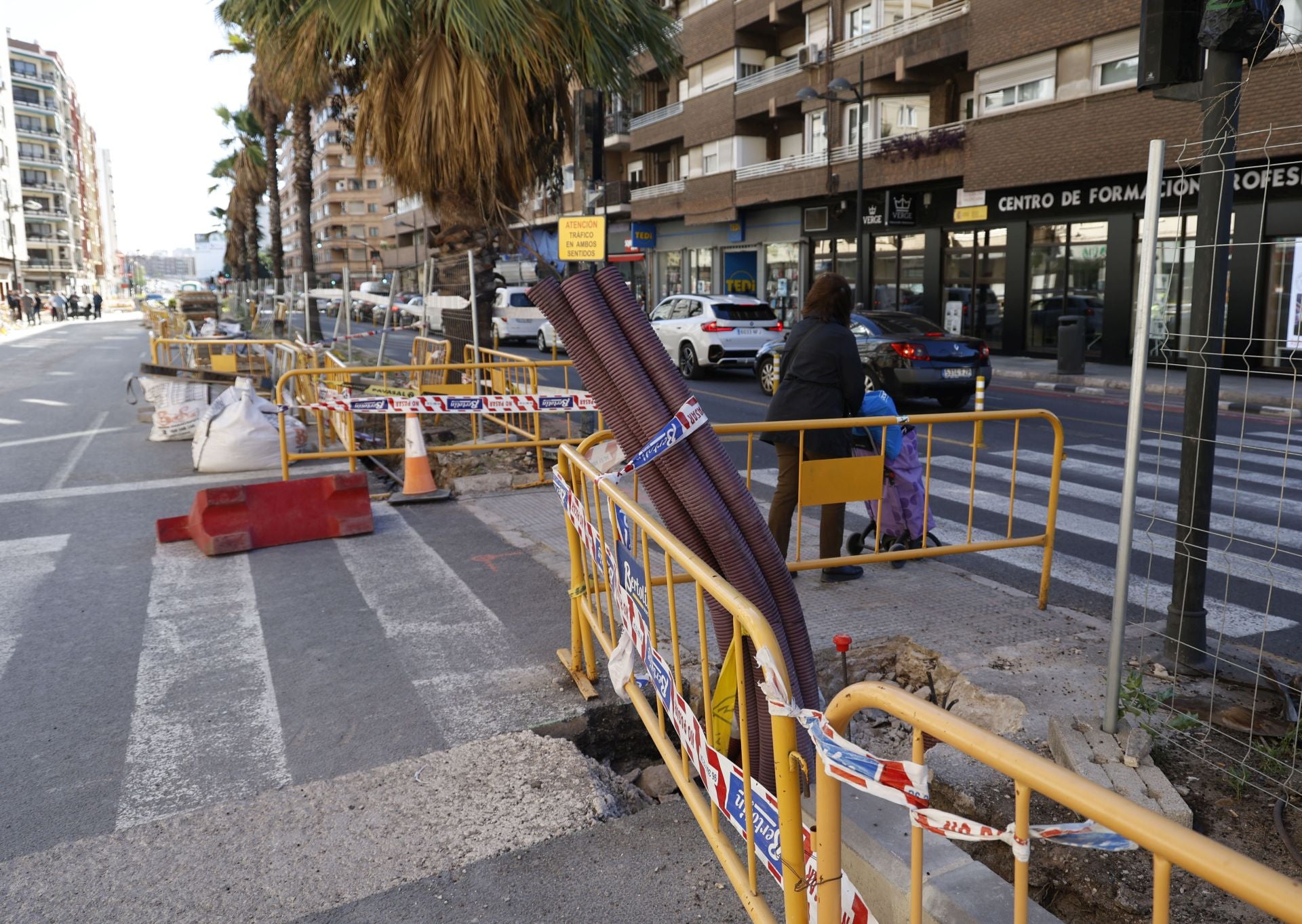 Fotos: Así avanzan las obras en la avenida Giorgeta de Valencia