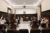 Votación en el pleno de Sagunto.